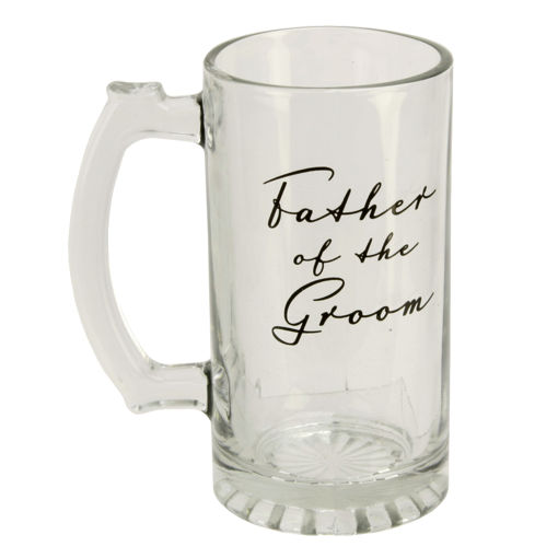 Picture of GLASS TANKARD FATHER OF THE GROOM